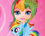 play Baby Barbie'S Little Pony