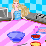play Barbie Cooking Scrambled Egg Pizza