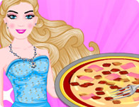 play Barbie Cooking Scrambled Egg Pizza