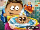 play Pou Baby Wash