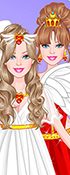 play Barbie Angel Bride Dress Up