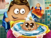 play Pou Baby Wash