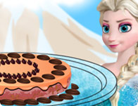 Elsa Brownie Cake