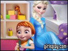 Elsa Playing With Baby Anna