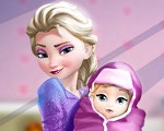 play Elsa And The Newborn Baby