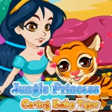 play Princess Jasmin Caring Baby Tiger