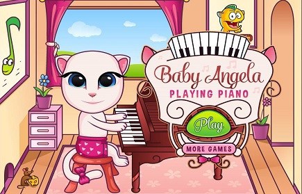 play Baby Angela Playing Piano