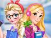 play Elsa And Rapunzel College Girls