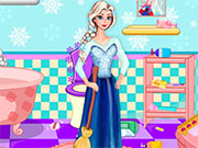play Elsa Bathroom Cleaning