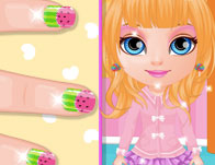 play Baby Barbie Kawaii Nails