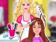 play Barbie'S Hair Salon