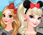 play Frozen Sisters In Disneyland