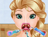 play Elsa Crazy Dentist