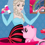 play Draculaura At Frozen Hair Salon