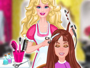 play Barbie'S Hair Salon