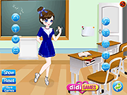 play Cute School Girl Dressup