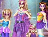 play Super Barbie Sisters Transform