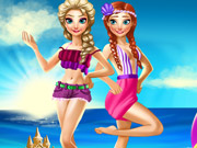 play Elsa And Anna Summer Break