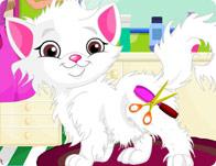 play Barbie Cat Hair Salon Care