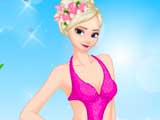 play Elsa'S Beach Day