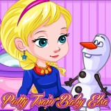 play Potty Train Baby Elsas