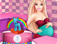 play Pregnant Barbie Cooking Pony Cake