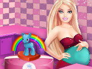 play Pregnant Barbie Cooking Pony Cake