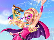 play Super Barbie Saving City