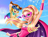 play Super Barbie Saving City