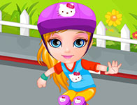 play Baby Barbie Skateboard Accident