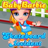 play Baby Barbie Skateboard Accident