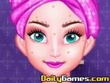 play Princess Elsa Facial Spa