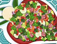 Cooking Vegetable Salad