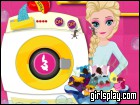 play Elsa Drying Clothes