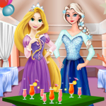 play Elsa And Rapunzel Party