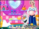 play Pregnant Elsa And Olaf Bubble Bath