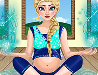 play Pregnant Elsa'S Yoga Retreat
