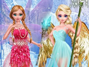 play Elsa Anna Frozen Angel