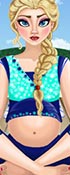 play Pregnant Elsa'S Yoga Retreat