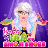 play Barbie Design My Emoji Shoes