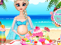 Pregnant Elsa Ice Cream Decor
