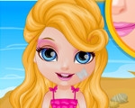 play Baby Barbie Summer Glittery Tattoo