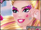 play Super Barbie Sparkling Makeup