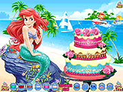 play Ariel Cake Decor