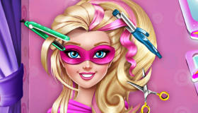 play Super Barbie Hairstyle