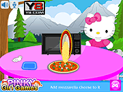 play Hello Kitty Cooking Touchdown Pizza