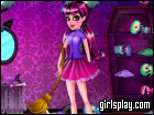 play Draculaura Room Cleaning