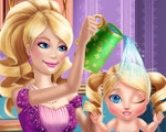 play Barbie Princess Baby Wash