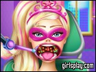 play Super Barbie Throat Doctor