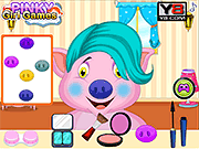 play Princess Piggy Hair Salon Game